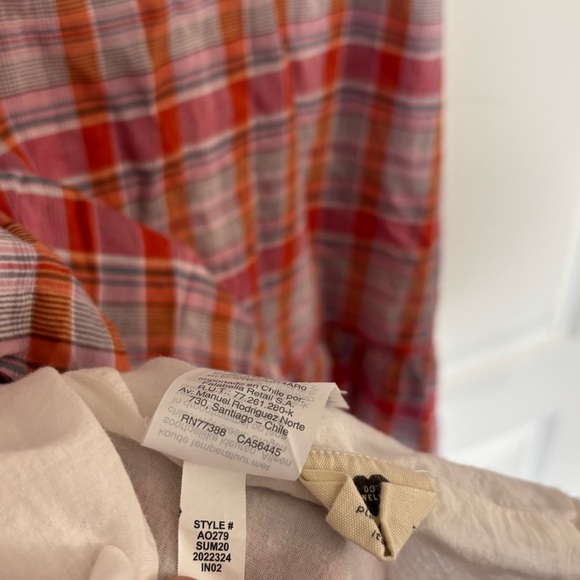 Madewell Plaid Ruffle XL Hero Plaid Popover dress w ruffle sleeve cotton blend - Picture 9 of 11